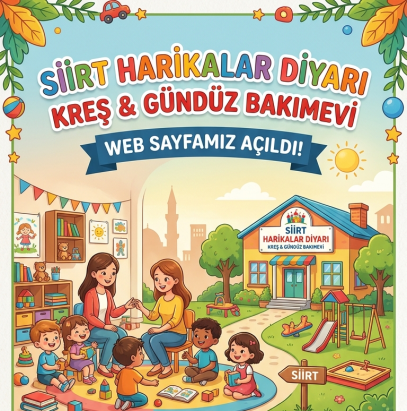 Harikalar Diyarı Kreş ve Gündüz Bakımevi Web Sitemiz Yayında